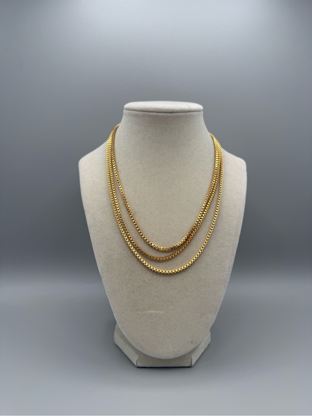 1990s Monet 3 strand layered necklace